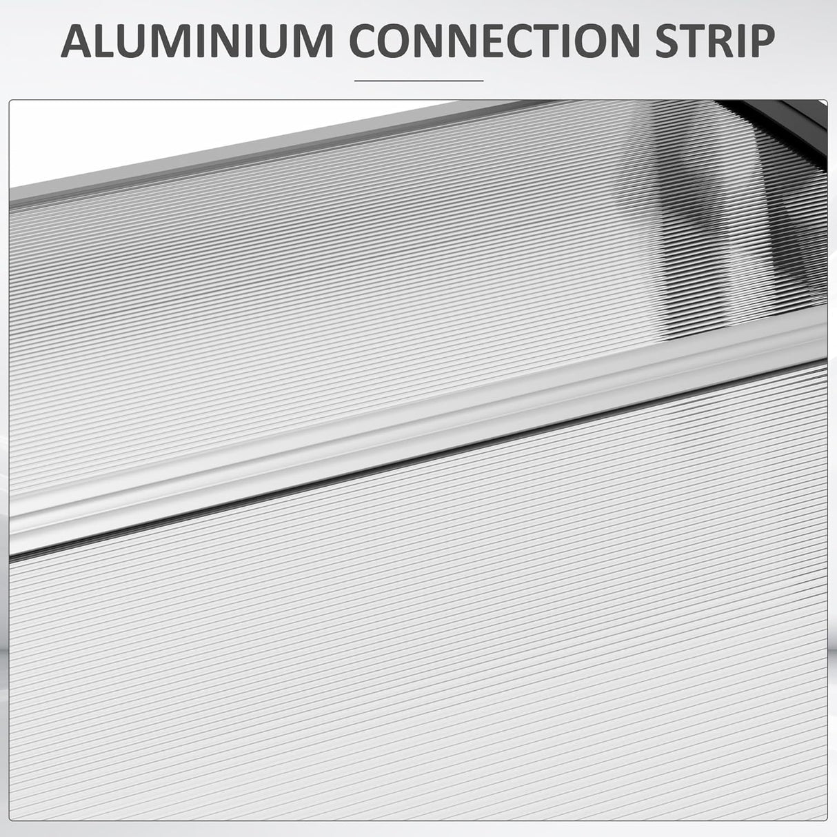 Patioslife Window & Door Awning Canopy – Clear Polycarbonate Outdoor Cover for Patio, Sun, Rain & Snow Protection