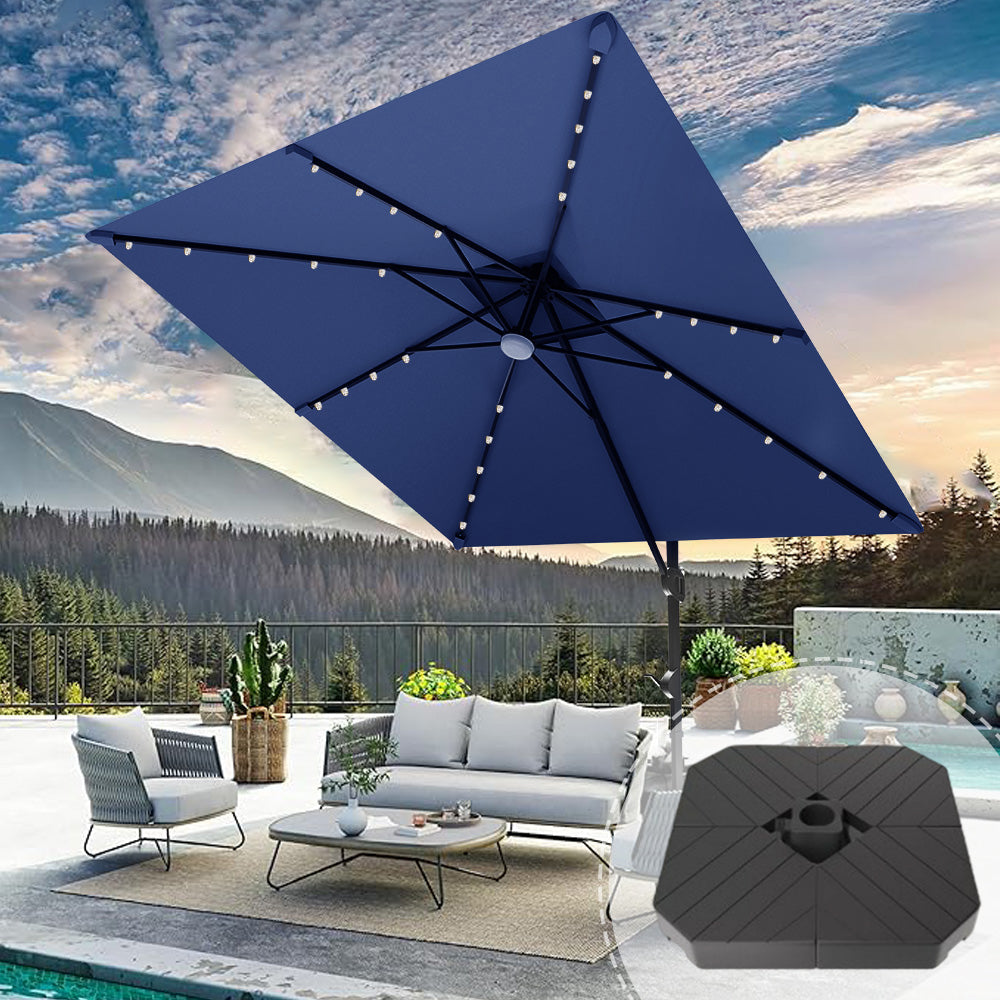 Blue patio umbrella,patioslife,Poolside,Outdoor Leisure Area,Outdoor Kitchen or Dining Area,Garden Pathway,Rooftop Terrace,Sun Shading & Light Contro,Space Definition,LED