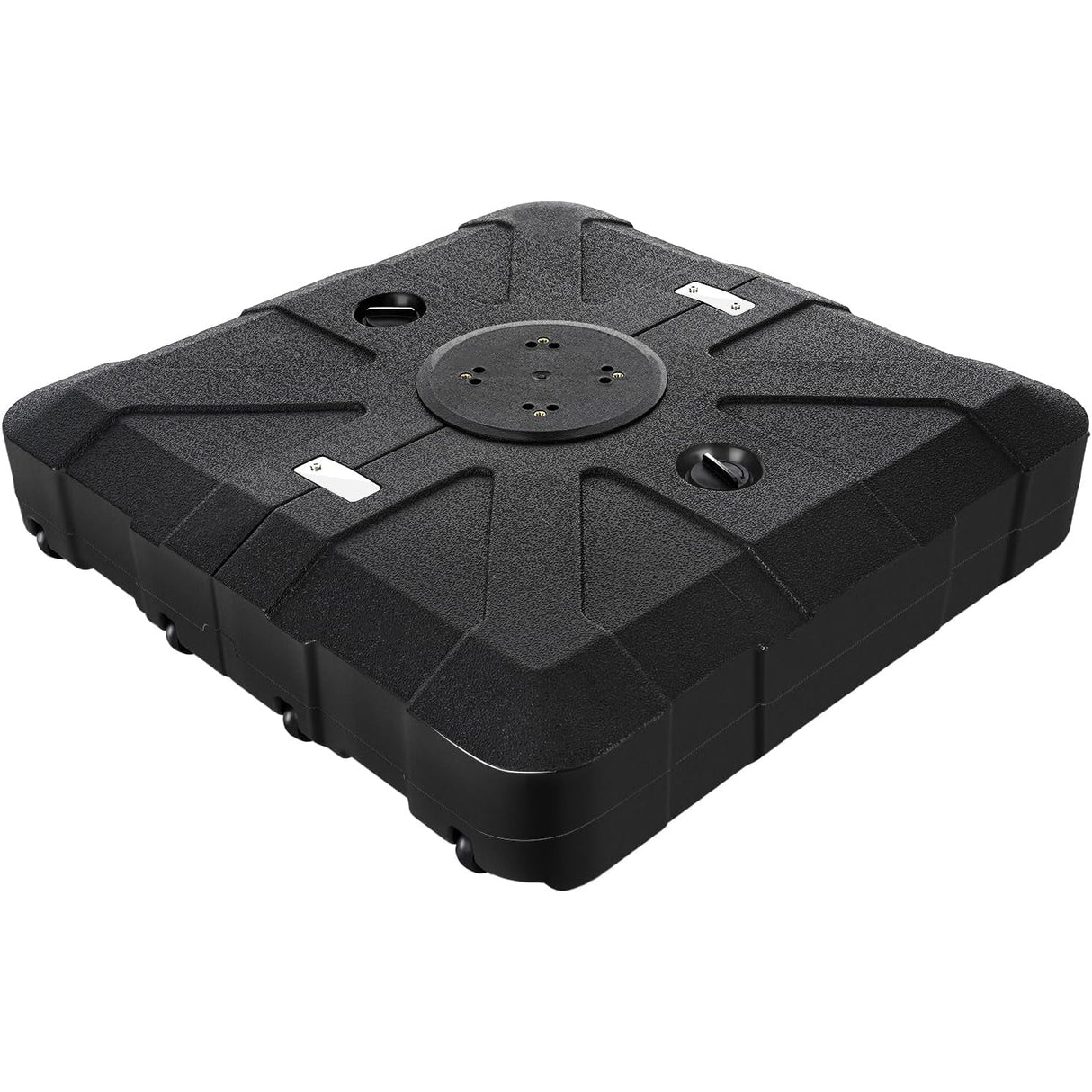 Patioslife™ Cantilever Umbrella Base with wheels 250–440lb for Aegis Series Umbrella, Heavy-Duty Outdoor Rolling Stand, Refillable HDPE Offset Weights with Wheels for Patio, Garden & Poolside Stability