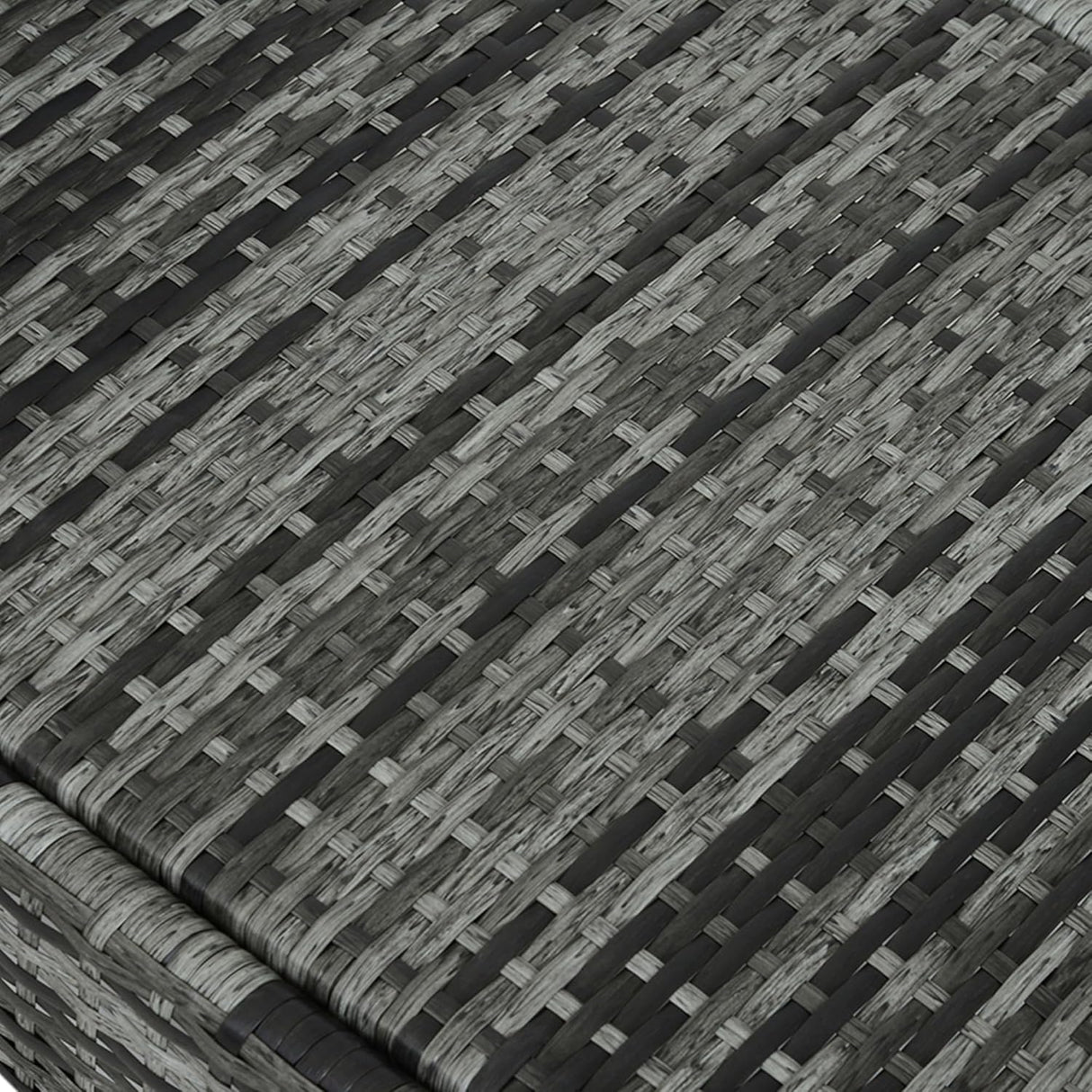 Patioslife Wicker Chaise Lounge Chair – Outdoor PE Rattan Sun Lounger with Cushion, Adjustable 5-Level Backrest, Headrest & Wheels, Deep Coffee & Cream White