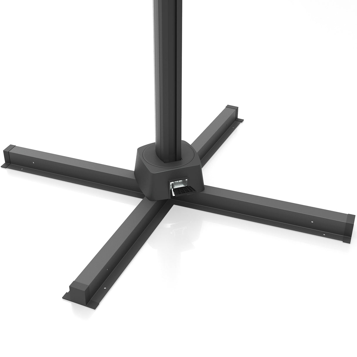Patioslife Cross Base for Cantilever Patio Umbrella, Heavy-Duty Steel Umbrella Stand Frame