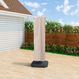 Water-Resistant Patio Umbrella Cover for 9ft-13ft Offset & Cantilever Umbrellas with Zipper & Rod – Durable Outdoor Protection for Curved and Straight Pole Parasols