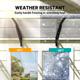 Patioslife Window & Door Awning Canopy – Clear Polycarbonate Outdoor Cover for Patio, Sun, Rain & Snow Protection