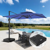 Patioslife Aegis Pro Cantilever Umbrella, Reinforced & Powder-Coated Aluminium Ribs and Pole for Garden & Patio