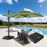 Patioslife Aegis Pro Cantilever Umbrella, Reinforced & Powder-Coated Aluminium Ribs and Pole for Garden & Patio