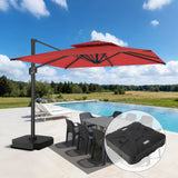 Patioslife Aegis Pro Cantilever Umbrella, Reinforced & Powder-Coated Aluminium Ribs and Pole for Garden & Patio