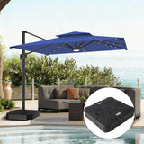 Patioslife Aegis Pro Cantilever Umbrella with LED Lights, Reinforced & Powder-Coated Aluminium Ribs and Pole — Perfect for Garden & Patio