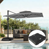 Patioslife Aegis Pro Cantilever Umbrella with LED Lights, Reinforced & Powder-Coated Aluminium Ribs and Pole — Perfect for Garden & Patio