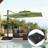 Patioslife Aegis Pro Cantilever Umbrella with LED Lights, Reinforced & Powder-Coated Aluminium Ribs and Pole — Perfect for Garden & Patio