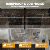 Patioslife Window & Door Awning Canopy – Clear Polycarbonate Outdoor Cover for Patio, Sun, Rain & Snow Protection