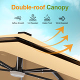 Double-roof canopy ,patioslife,Poolside,Outdoor Leisure Area,Outdoor Kitchen or Dining Area,Garden Pathway,Rooftop Terrace,Sun Shading & Light Contro,Space Definition,LED