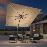 Cantilever Umbrella,patioslife,Poolside,Outdoor Leisure Area,Outdoor Kitchen or Dining Area,Garden Pathway,Rooftop Terrace,Sun Shading & Light Contro,Space Definition,led