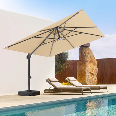 Cantilever Patio Umbrella,patioslife,Poolside,Outdoor Leisure Area,Outdoor Kitchen or Dining Area,Garden Pathway,Rooftop Terrace,Sun Shading & Light Contro,Space Definition,base