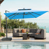 Cantilever Patio Umbrella,patioslife,Poolside,Outdoor Leisure Area,Outdoor Kitchen or Dining Area,Garden Pathway,Rooftop Terrace,Sun Shading & Light Contro,Space Definition,base,sky blue