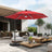 Red Cantilever Patio Umbrella,patioslife,Poolside,Outdoor Leisure Area,Outdoor Kitchen or Dining Area,Garden Pathway,Rooftop Terrace,Sun Shading & Light Contro,Space Definition,LED,base