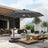 Cantilever Patio Umbrella,patioslife,Poolside,Outdoor Leisure Area,Outdoor Kitchen or Dining Area,Garden Pathway,Rooftop Terrace,Sun Shading & Light Contro,Space Definition,LED,base,grey