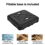 Patioslife Aegis Pro Cantilever Umbrella with LED Lights, Reinforced & Powder-Coated Aluminium Ribs and Pole — Perfect for Garden & Patio