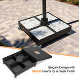 Patioslife Heavy-Duty Cantilever Umbrella Base with Wheels and Lock, Modular Rolling Stand Holds Up to 880 lb, Fits Aegis Series and Most Offset Umbrellas, for Outdoor Patio, Garden & Poolside