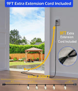 Patioslife LED Outdoor String Lights with Shatterproof Edison Bulbs – Waterproof, Commercial Grade 2700K Patio Lights for Garden, Porch & Deck Decor