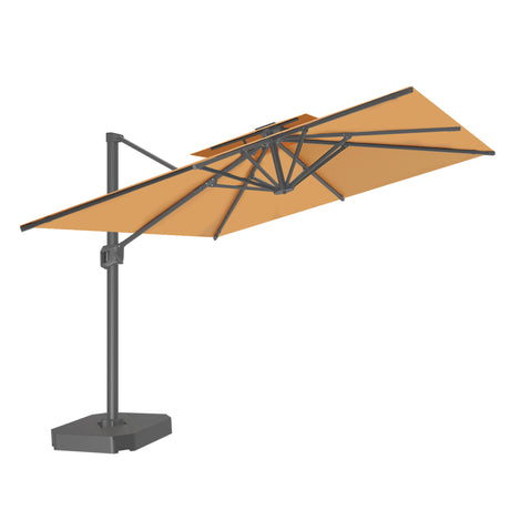 Patioslife Aegis Pro Cantilever Umbrella, Reinforced & Powder-Coated Aluminium Ribs and Pole for Garden & Patio