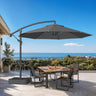 Patioslife Heavy Duty 10FT Cantilever Umbrella with Base – Premium Outdoor Shade for Patio, Backyard & Deck Living