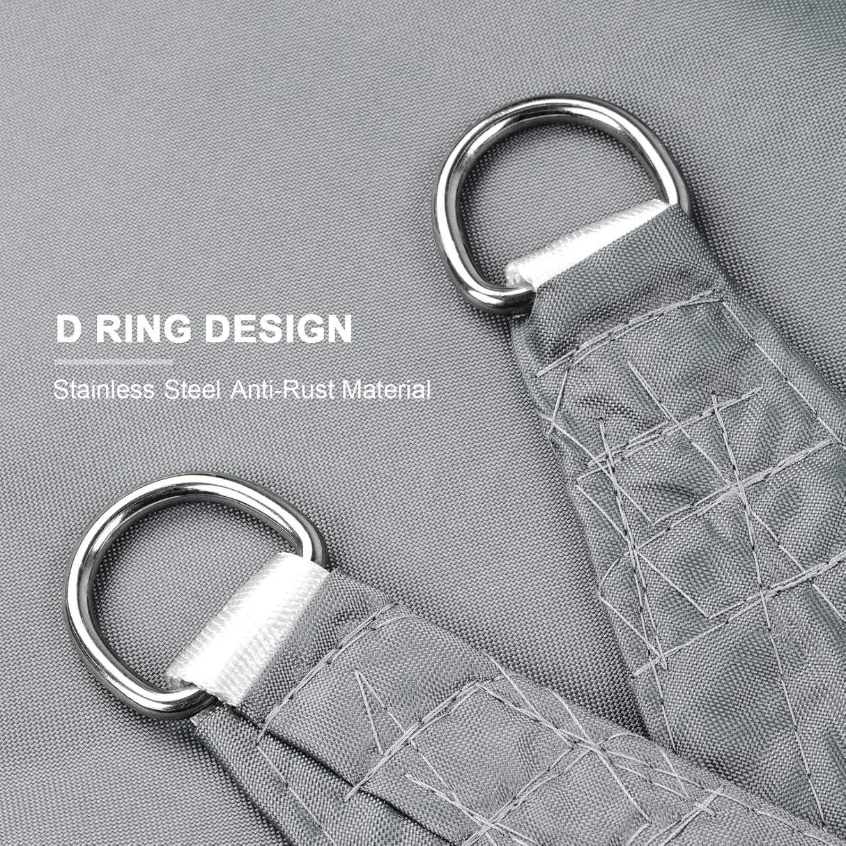 Patioslife Waterproof Sun Shade Sail – Rectangle Outdoor Awning Canopy with 95% UV Block & Free Rope for Garden, Patio, Yard & Party