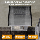 Patioslife Window & Door Awning Canopy – Clear Polycarbonate Outdoor Cover for Patio, Sun, Rain & Snow Protection