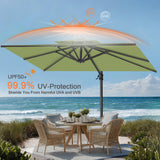 Patioslife Aegis Pro Cantilever Umbrella, Reinforced & Powder-Coated Aluminium Ribs and Pole for Garden & Patio