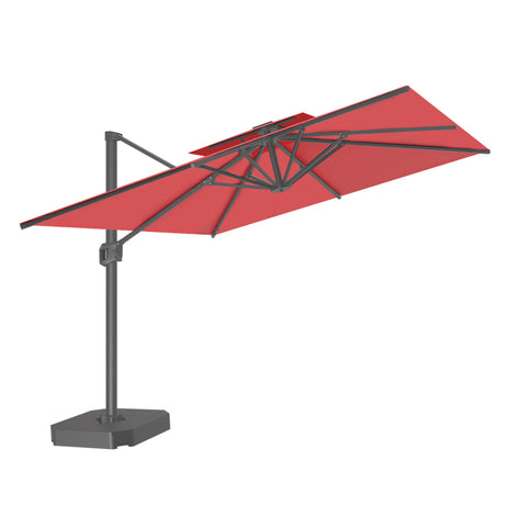 Patioslife Aegis Pro Cantilever Umbrella, Reinforced & Powder-Coated Aluminium Ribs and Pole for Garden & Patio