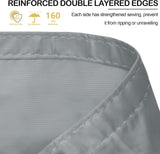 Patioslife Waterproof Sun Shade Sail – Rectangle Outdoor Awning Canopy with 95% UV Block & Free Rope for Garden, Patio, Yard & Party