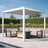 Aluminium Louvered Pergola,patioslife,Poolside,Outdoor Leisure Area,Outdoor Kitchen or Dining Area,Garden Pathway,Rooftop Terrace,Sun Shading & Light Contro,Space Definition,white