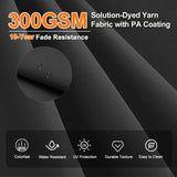 Patioslife Aegis Premium Cantilever Umbrella with Full-Rib LED Strip Lighting, Fibreglass Ribs and Powder-Coated Aluminium Pole for Luxury Garden & Patio Shade