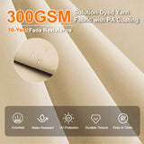 Patioslife Aegis Premium Cantilever Umbrella with Full-Rib LED Strip Lighting, Fibreglass Ribs and Powder-Coated Aluminium Pole for Luxury Garden & Patio Shade