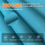 Patioslife Aegis Premium Cantilever Umbrella with Full-Rib LED Strip Lighting, Fibreglass Ribs and Powder-Coated Aluminium Pole for Luxury Garden & Patio Shade