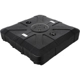 Patioslife™ Cantilever Umbrella Base with wheels 250–440lb for Aegis Series Umbrella, Heavy-Duty Outdoor Rolling Stand, Refillable HDPE Offset Weights with Wheels for Patio, Garden & Poolside Stability