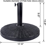 Patioslife  26.5 lbs Heavy Duty Patio Market Umbrella Base Stand for Market Breeze Series Umbrella