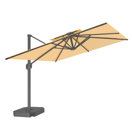 Patioslife Aegis Pro Cantilever Umbrella, Reinforced & Powder-Coated Aluminium Ribs and Pole for Garden & Patio