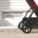 Patioslife Wicker Chaise Lounge Chair – Outdoor PE Rattan Sun Lounger with Cushion, Adjustable 5-Level Backrest, Headrest & Wheels, Deep Coffee & Cream White