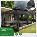 Patioslife All-Weather Aluminum Carport – Steel Roof Canopy for Cars, Motorcycles, RVs & Boats