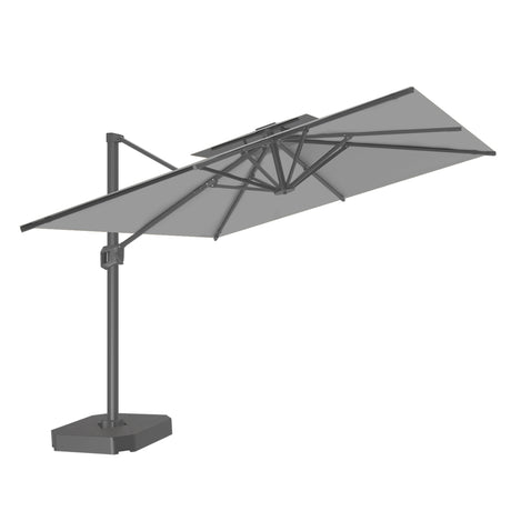 Patioslife Aegis Pro Cantilever Umbrella, Reinforced & Powder-Coated Aluminium Ribs and Pole for Garden & Patio