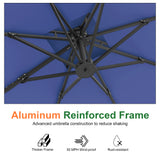 Patioslife Aegis Pro Cantilever Umbrella, Reinforced & Powder-Coated Aluminium Ribs and Pole for Garden & Patio