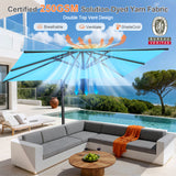 Patioslife Aegis Pro Cantilever Umbrella, Reinforced & Powder-Coated Aluminium Ribs and Pole for Garden & Patio