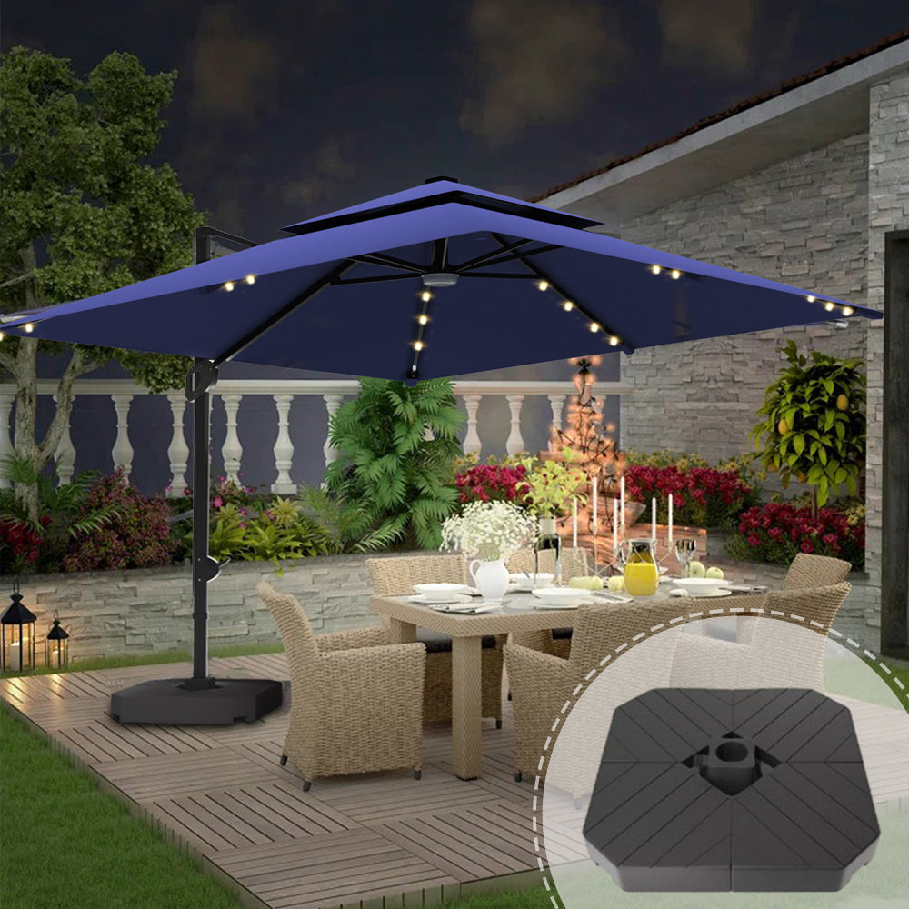 blue patio umbrella,patioslife,Poolside,Outdoor Leisure Area,Outdoor Kitchen or Dining Area,Garden Pathway,Rooftop Terrace,Sun Shading & Light Contro,Space Definition,LED