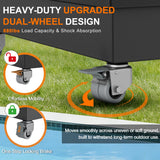 Patioslife Heavy-Duty Cantilever Umbrella Base with Wheels and Lock, Modular Rolling Stand Holds Up to 880 lb, Fits Aegis Series and Most Offset Umbrellas, for Outdoor Patio, Garden & Poolside