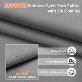 Patioslife Aegis Pro Cantilever Umbrella with LED Lights, Reinforced & Powder-Coated Aluminium Ribs and Pole — Perfect for Garden & Patio