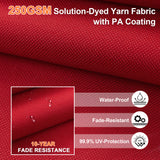 Patioslife Aegis Pro Cantilever Umbrella with LED Lights, Reinforced & Powder-Coated Aluminium Ribs and Pole — Perfect for Garden & Patio