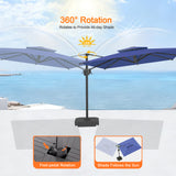 Patioslife Aegis Pro Cantilever Umbrella, Reinforced & Powder-Coated Aluminium Ribs and Pole for Garden & Patio
