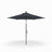 Patioslife 8ft black patio umbrella with straight pole and clean product display on white background