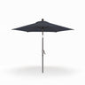 Patioslife 8ft black patio umbrella with straight pole and clean product display on white background