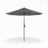 Patioslife 8ft charcoal patio umbrella with straight pole and wide canopy on a white background